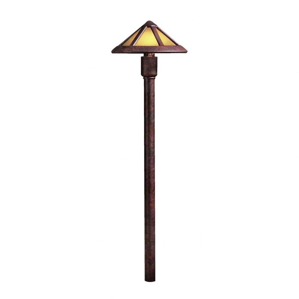 Kichler 15450Tzt Path & Spread 1-Light 12V, Textured Tannery Bronze