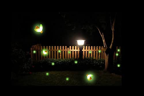 Wskvlcg Solar Firefly Lights, 9 Led Pulsating String Lights, Waterproof Outdoor 2 Pack