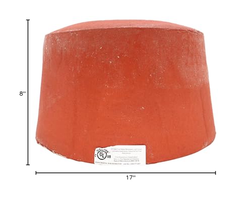 Tenmat FF109X 2 Hours Fire Rated Recessed Light Cover, 8" x 17", Brown, Intumescent Material