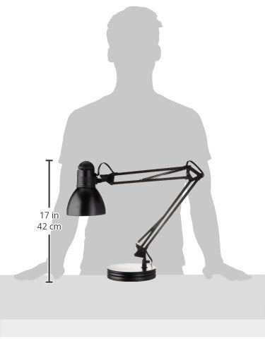 Globe Electric Company 12712 Architect Lamp, 28&quot;, Black