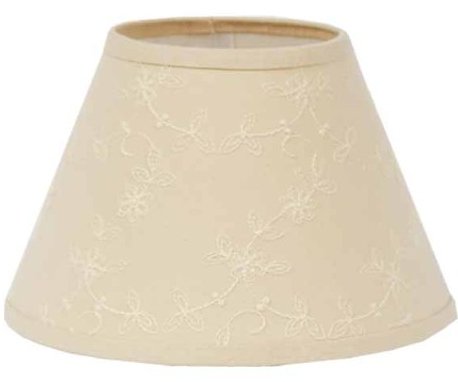 Candlewicking Cream 12&quot; Bulb Clip Fabric Lamp Shade By Raghu
