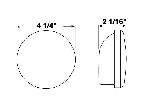 4 Inch Round Stop, Turn, Tail Light Kit - Includes Grommet & Plug