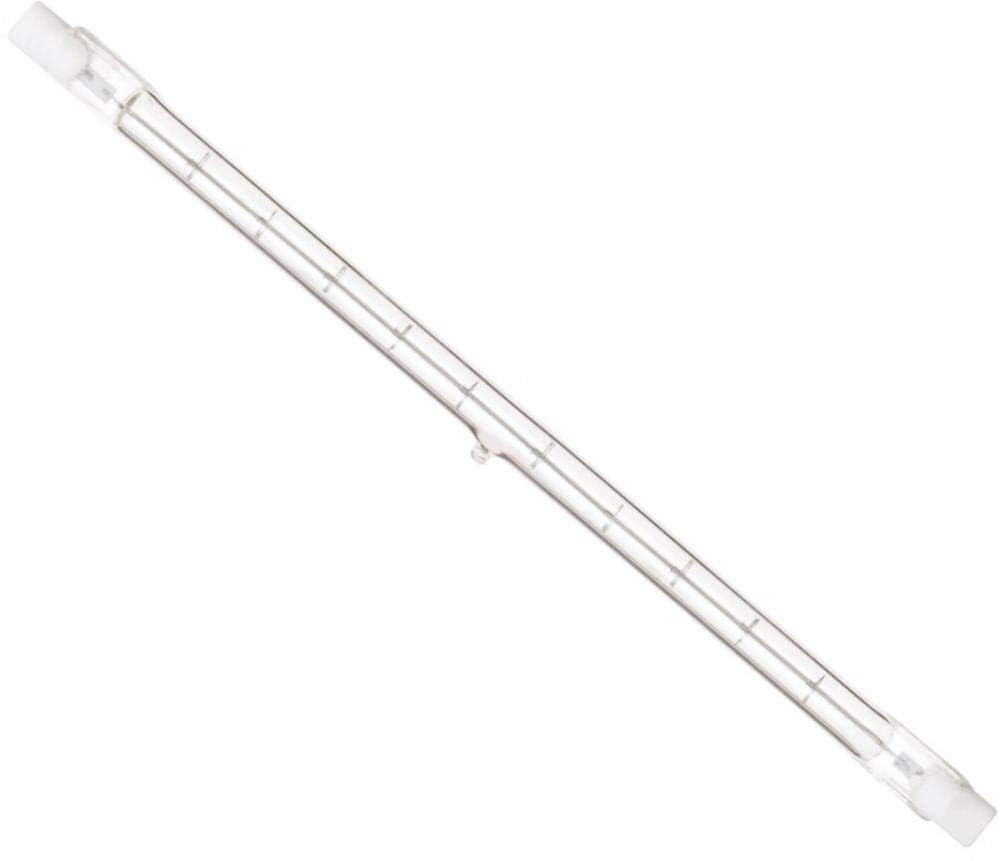 Satco S4169 1500 Watt 32000 Lumens T3 Halogen Double Ended R7S Base 120 Volt Clear 254Mm Light Bulb, Dimmable