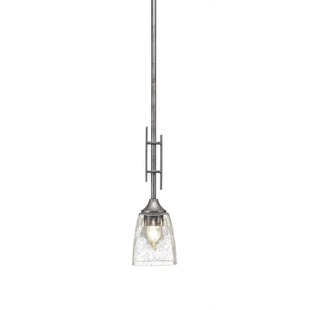 Toltec Lighting 320-As-461 Uptowne 1 Light Mini Pendant Bubble Glass