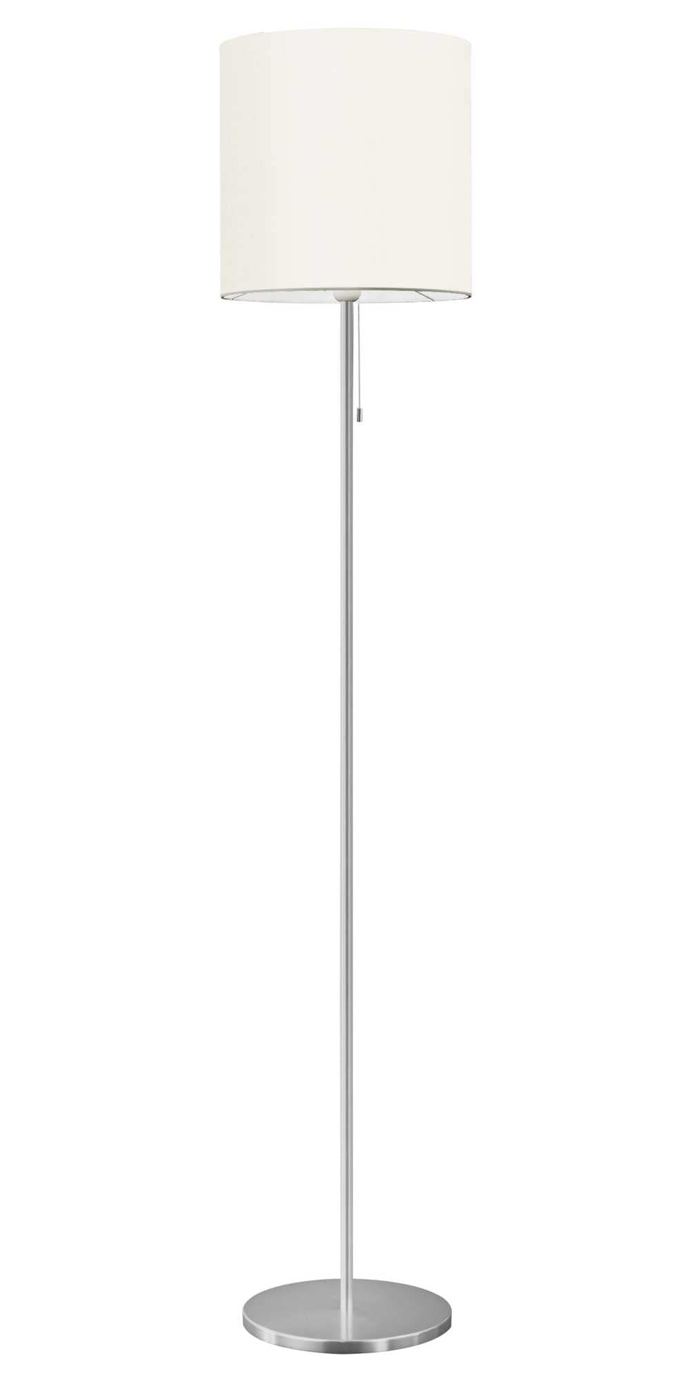 EGLO 82813A Sendo LED Dimmable Floor Lamp Plug-in Lighting with Crme Fabric Shade for Living Room, Bedroom, Dorm, and Office, 70