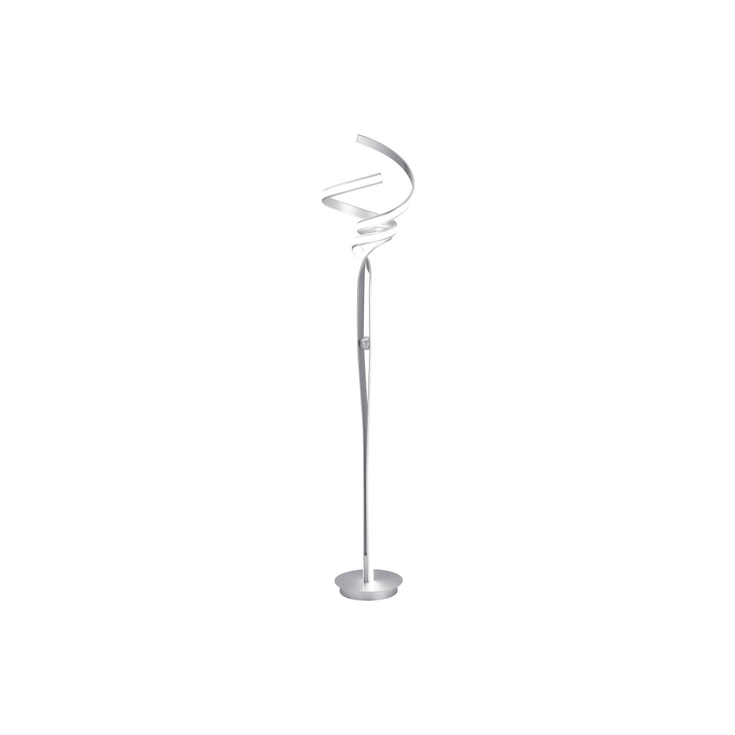 mCasting Silver LED Floor Lamp - 63in Tall, Metal, Model FL-004