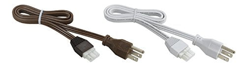 Cal Lighting Uc-789-Wr/Pg-Wh Transitional Wire W/Plug From Uc Series Accessories Collection In Bronze/Dark Finish, 17.80 Inches