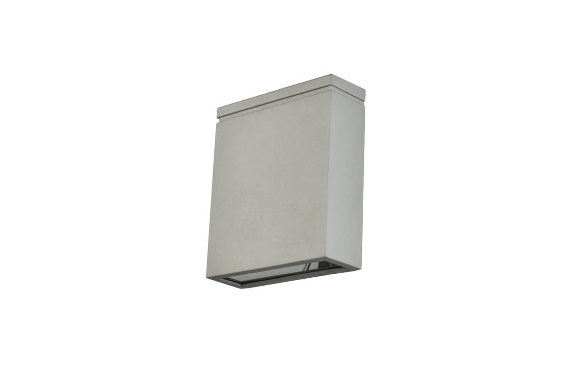 Living District LED Wall Sconce, Metal, 6inL x 2.75inW x 7inH, Silver, Model LDOD4023S