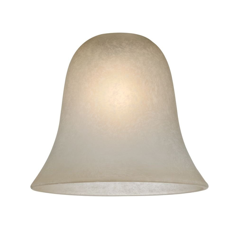 Design Classics Bell Glass Light Shade - Lipless, 1-5/8" Fitter Opening, Caramelized, Model GL9222-CAR
