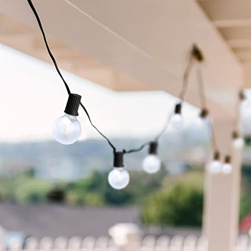 Goothy G40 Led Globe String Lights, 25Ft Outdoor Porch Frosted Led Lights With 27 Shatterproof Bulbs(2 Spare), Led String Lights