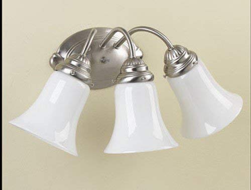 Westinghouse Three-Light Wall Fixture, Brushed Nickel, Metal, Model 6649700, No Size