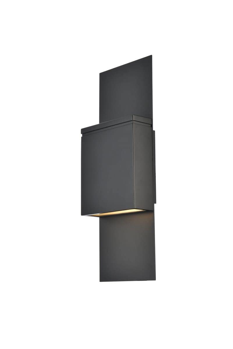 Elegant Lighting Living District Raine 1-Light 6'' Modern Aluminum LED Wall Sconce in Black