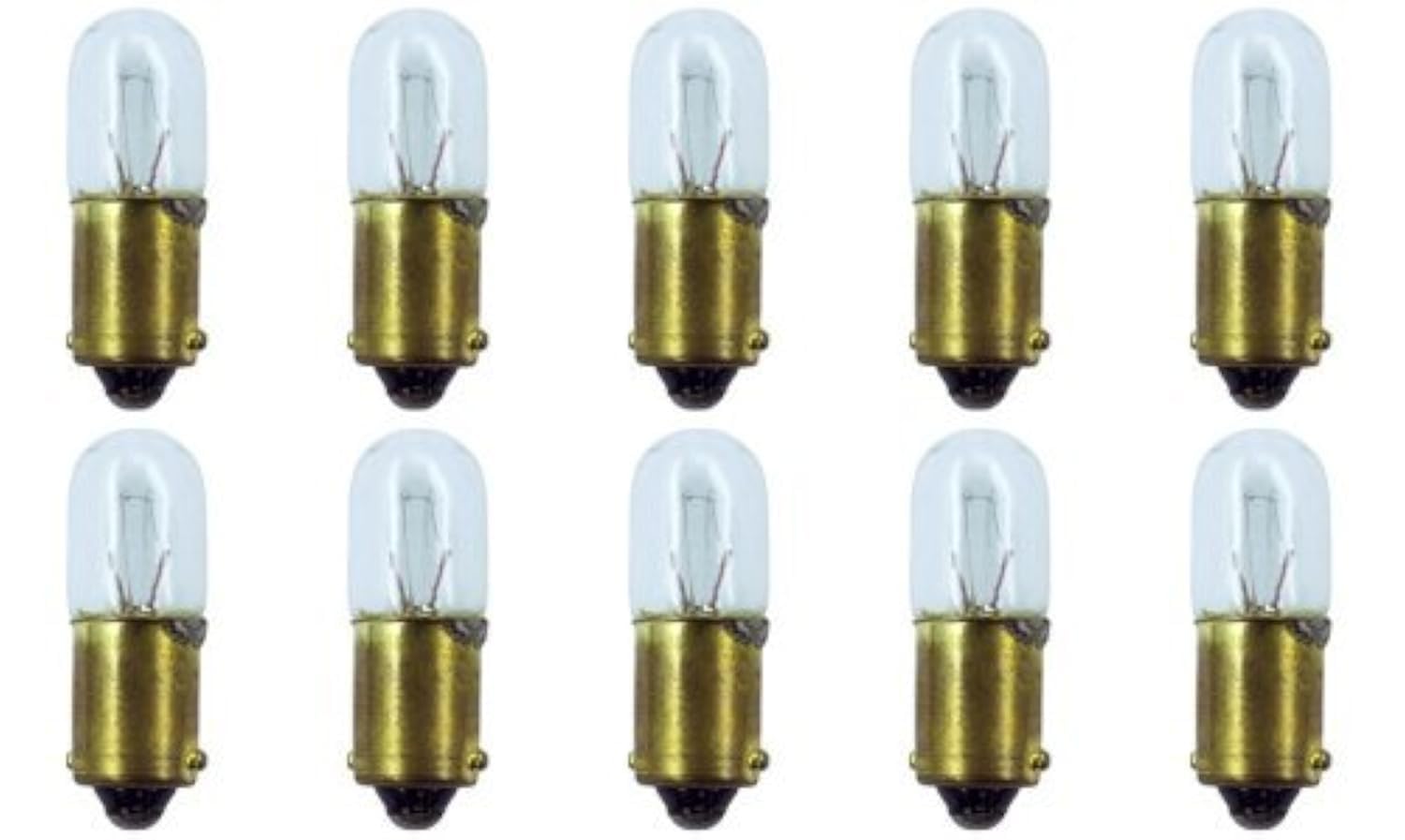 CEC Industries Bulbs BA9s Base T-3.25 14V 4.62W Gold Glass 10 Count (Pack of 1) Model 43222-4338