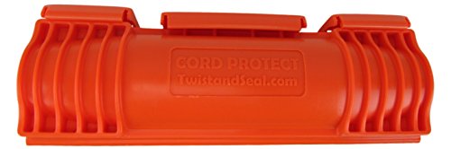 Twist and Seal Cord Protect 6.5 x 2 in. Heavy Duty Cord Protection Orange TSCP-Or-BL