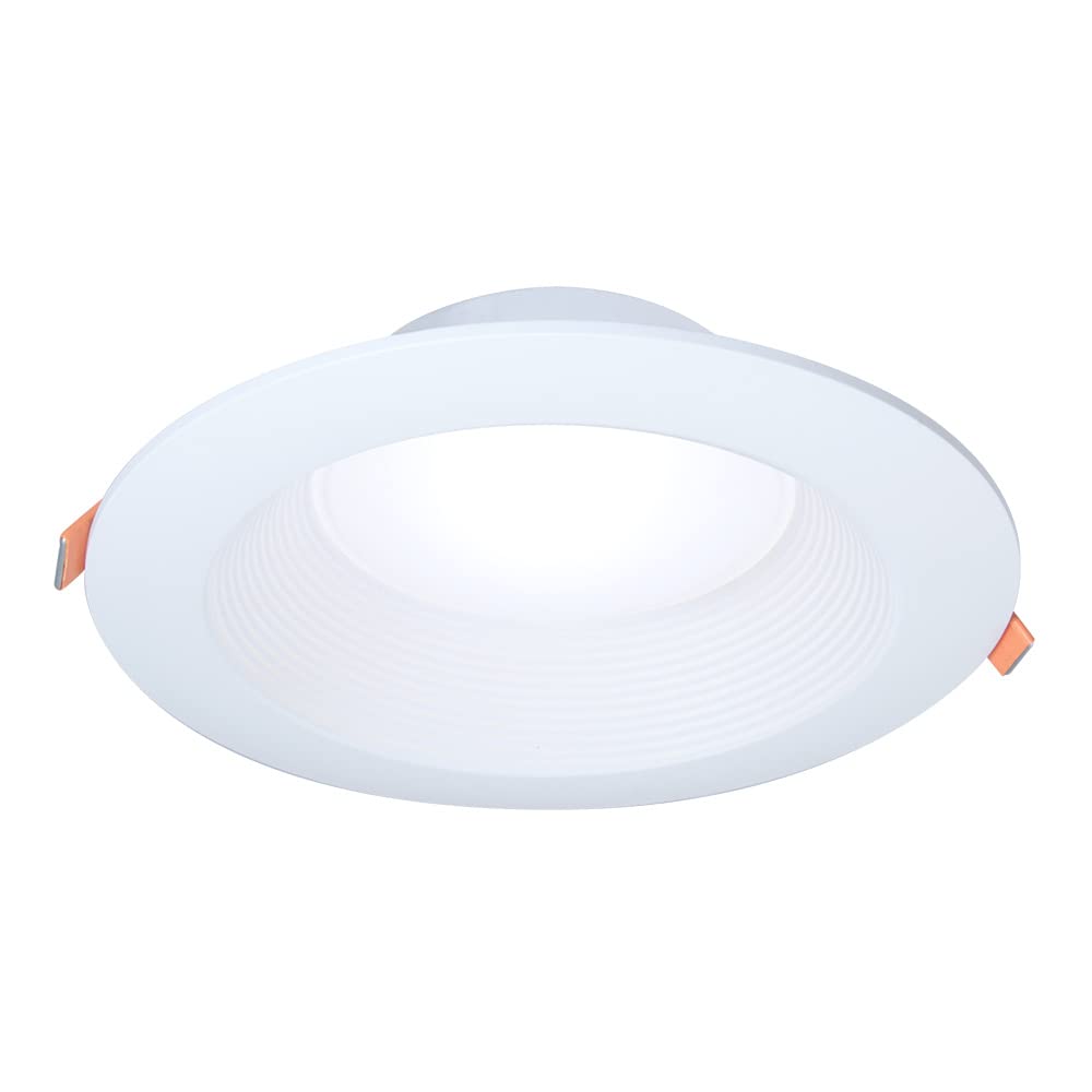 HALO LTB 6-inch Selectable CCT (3000K-5000K) Integrated LED, White Recessed Light, Dimmable Retrofit Trim
