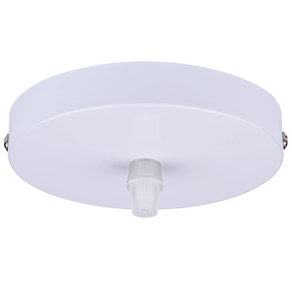 Arturesthome 4.7'' White Ceiling Plate Light Kit Rewind Single Hole With Hardware,Ceiling Canopy For Pendant Lighting Or Chandel