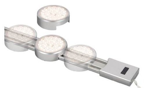 Westek Hands-Free LED Bar, Nickel, Model LSBADJ24KBCC, Metallic Finish
