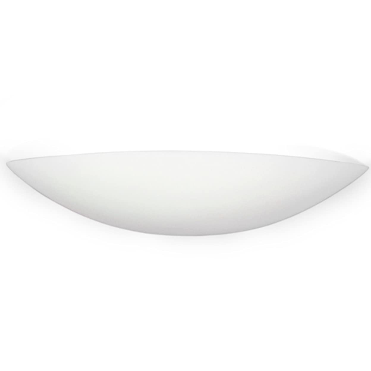 A19 Maui Wall Sconce, Model 1200, White Finish, Modern Design