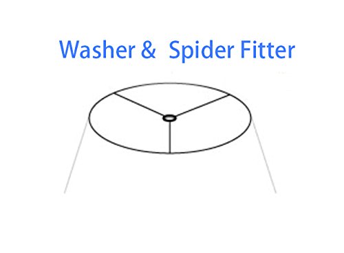 Urbanest Faux Silk Drum Lampshade, 10inx10inx10in, Black, Spider Fitter