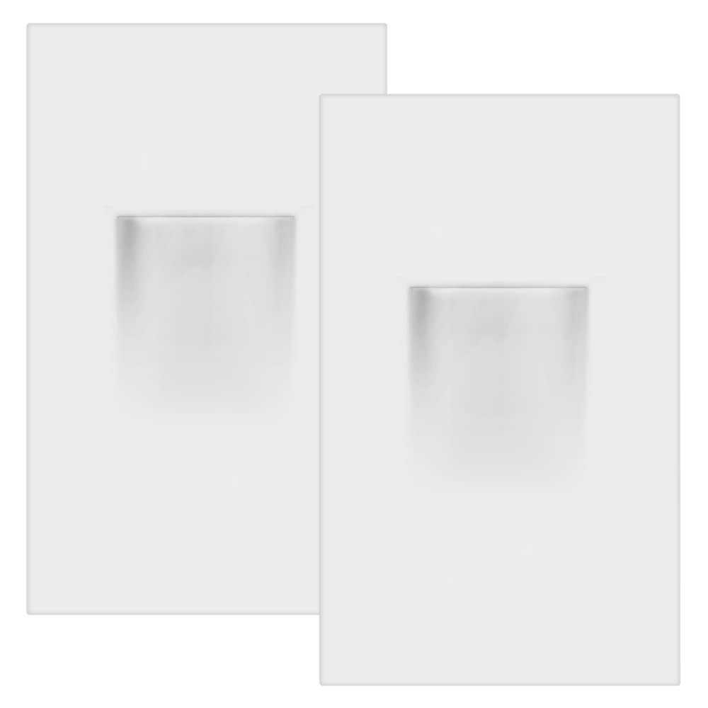 Maxxima Vertical LED Step Light, Indoor/Outdoor Stair Light, 3 CCT Color Selectable 3000K, 4000K, 5000K, 150 Lumens, IP65 Rated 