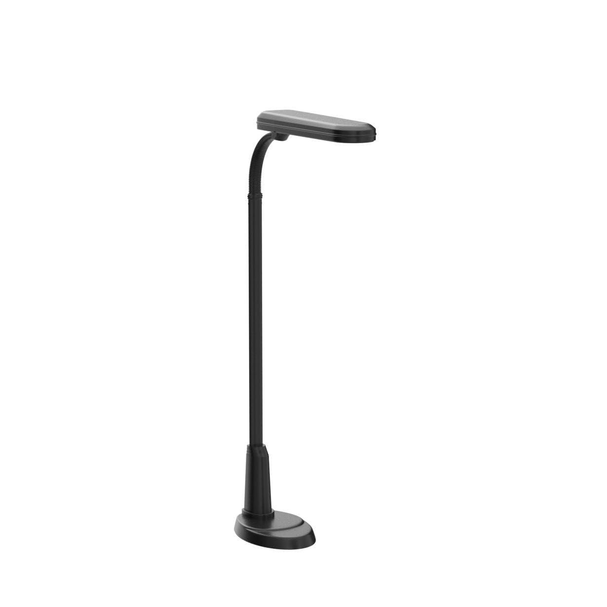 OttLite Standing Floor Lamp - Adjustable Neck, 24w Energy Efficient Light, Large, Black, Model 8FTPN4, Modern Home Decor for Living Room & Office