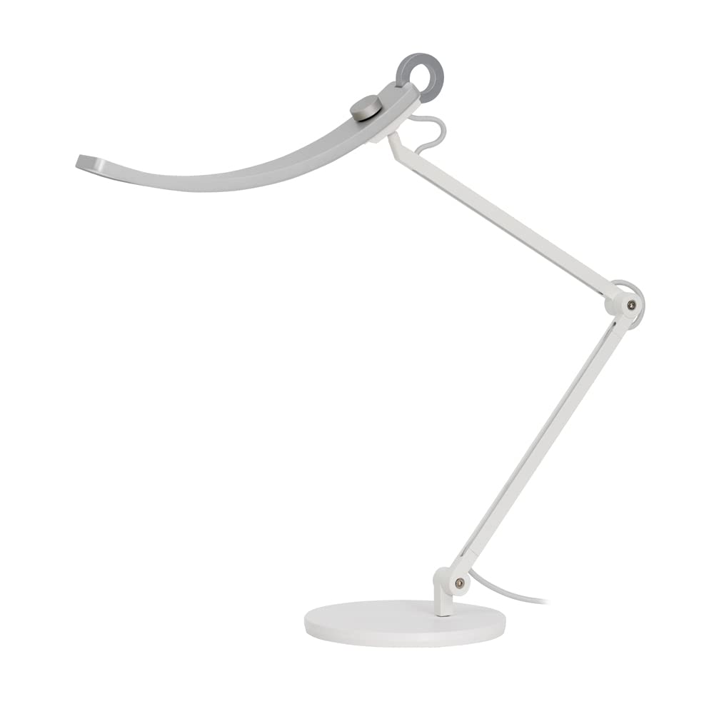 BenQ WiT e-Reading Desk Lamp, Dimmable, 13 Colour Modes, Adjustable Arm, Swing Arm, Matte Silver