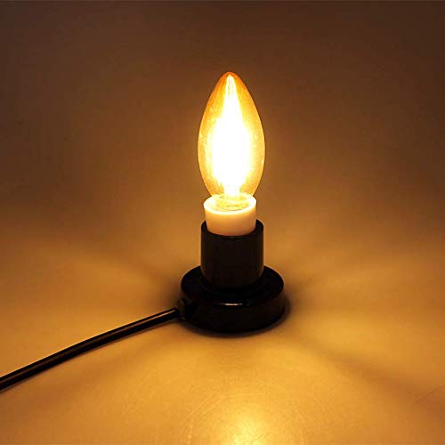 Maotopcom 6-Pack 6W E12 Dimmable Led Candelabra Bulbs, 2300K Warm Yellow