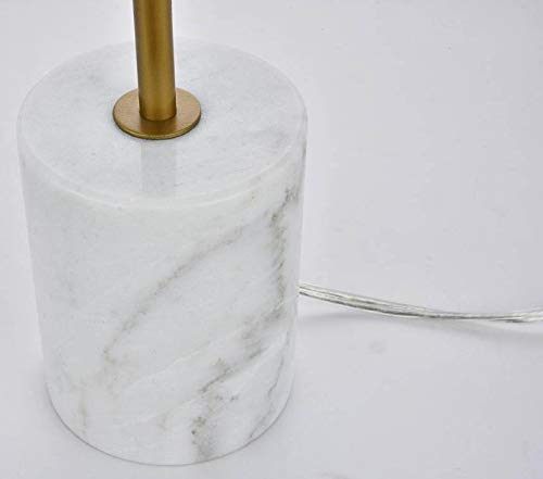 Living District Eclipse 1 Light Brass Table Lamp With Clear Glass