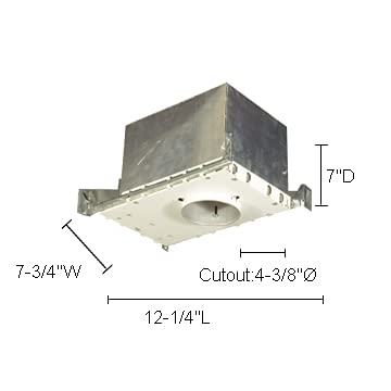 12.25 Inch Low Voltage Ic Housing For New Construction