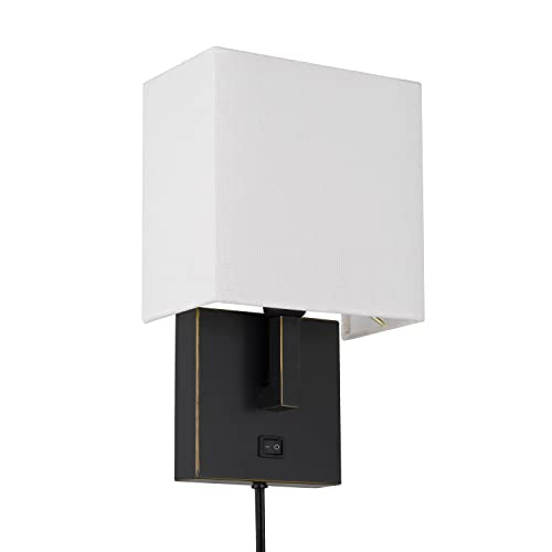 Cal Lighting Wall Lamp, 11.5in Height, Dark Bronze Metal Finish