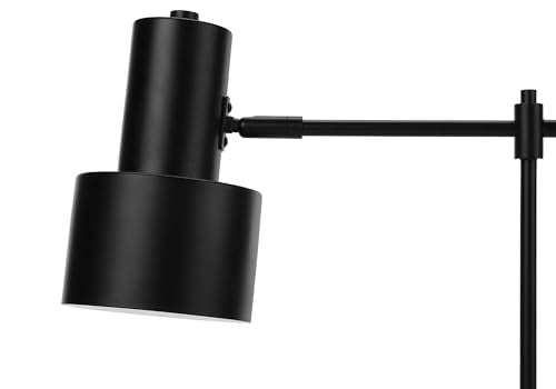 Monarch Specialties I 9647 Lightingtable Lamp, Usb Port Included, Black Metal, Black Shade, Modern