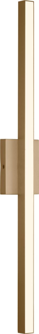 Generation Lighting GLV1711SB-L Marque 36-Inch LED Vanity Light in Satin Brass with White Polycarbonate Diffuser, Dimmable, Sele
