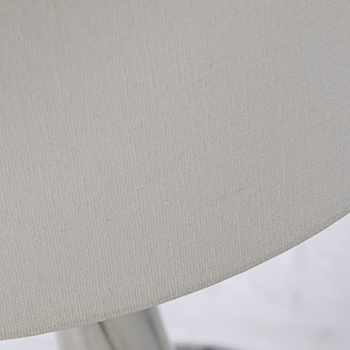 Sei Furniture White Nyledon Table Lamp With Shade - Modern Metal Lighting For Home Decor