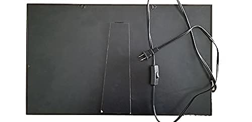 EEZ RV Products LED American Flag Sign - 21.5"x13" Nylon, Flashing Holiday Decoration, RV Window Decor