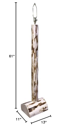 Montana Woodworks Floor Lamp, Wood, Natural, 11inL x 13inW x 61inH, Model MWFL