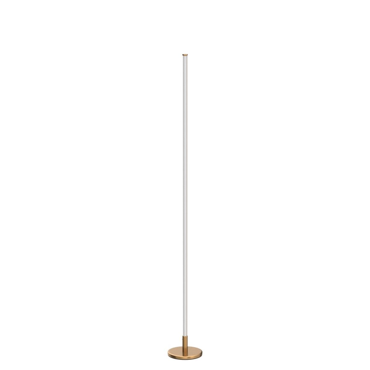 TACAHE Minimalist Corner Floor Lamp - 57" Dimmable LED Mood Light, Gold, Aluminum, Model TCH-CFL02