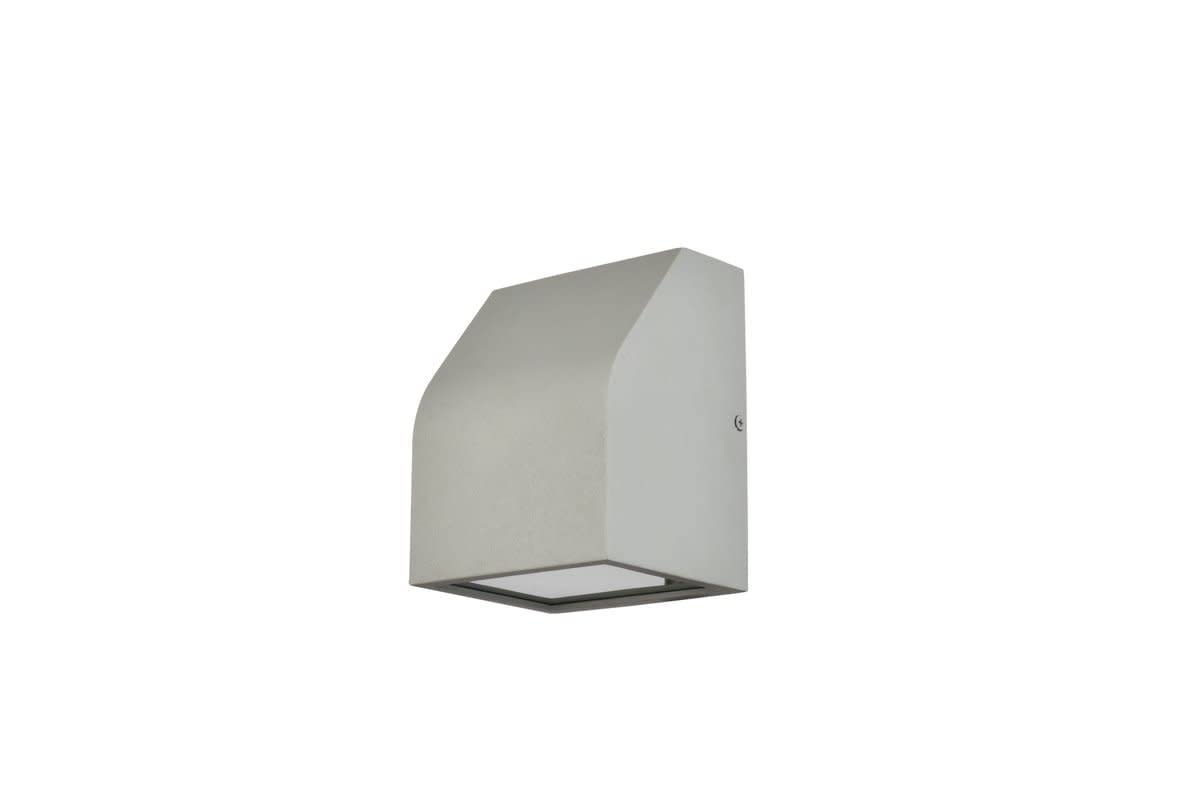 Living District LED Wall Sconce, Modern Design, Metal, 4.5inL x 4inW x 6inH, Silver, Model LDOD4004S