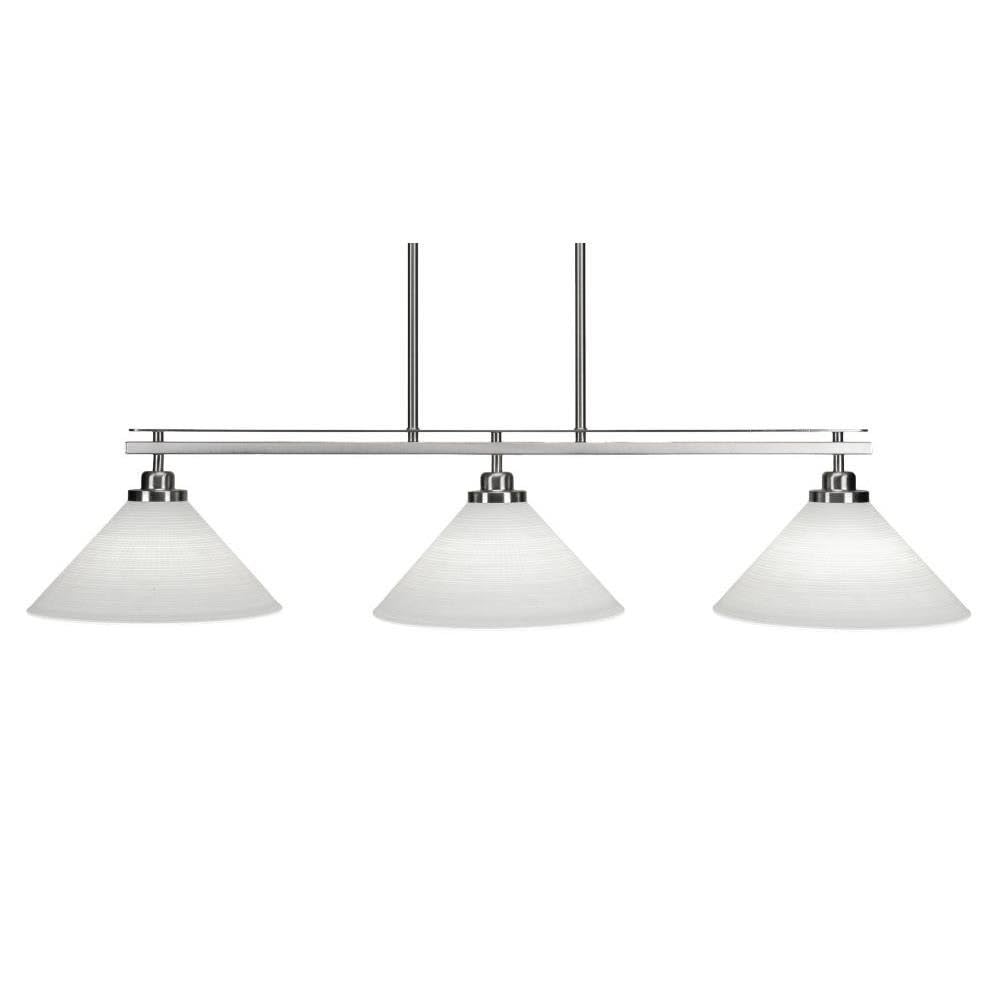 Odyssey 3 Light Island in Brushed Nickel (2636-BN-4001)