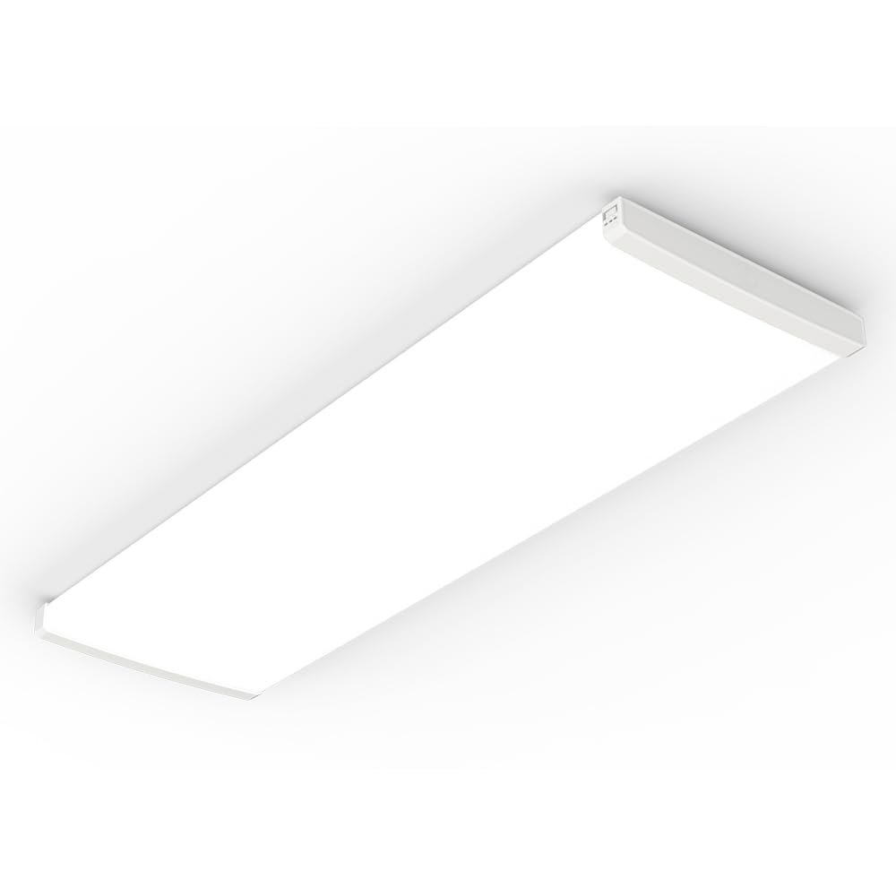 Lithonia Lighting Truwrap 4 Foot Led Ceiling Light Fixture  Low-Profile Wraparound Led Shop Light  Adjustable Lumens  Selectable Warm White/Cool White/Daylight Color  Flat Diffuser  Wide Width