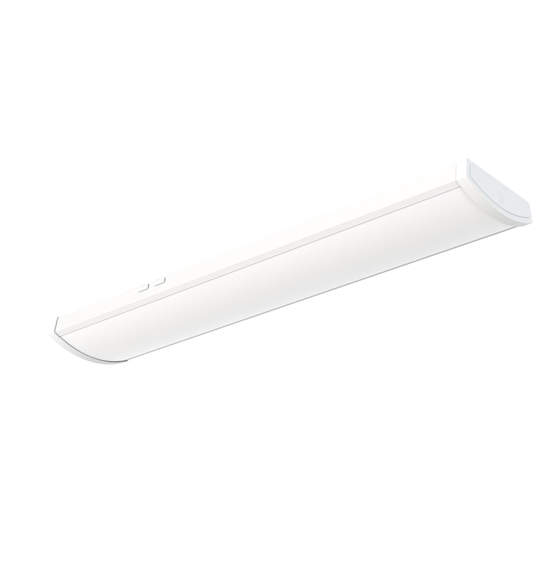 Lithonia Lighting 4 Foot Led Light Fixture, Low-Profile Led Wraparound Ceiling Light, Flush Mount, 4000/5000/6000 Adjustable Lum