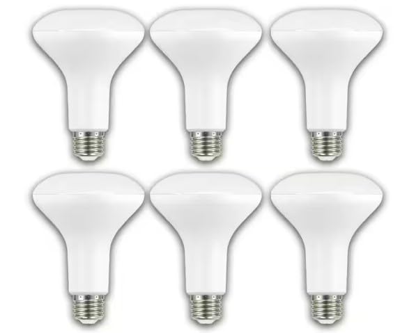 Ecosmart Br30 65W Equivalent Dimmable Led Light Bulbs Bright White (6-Pack)