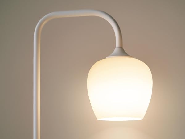 ONEWISH 5.5 White Opal Glass Lampshade - Modern Replacement for Table, Floor, Wall, Pendant Lamps - Soft Lighting