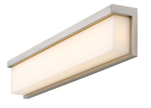Cal Lighting Almeria Metal LED Vanity Light 26in Acrylic Shade Pine/Iron LA-8035-26