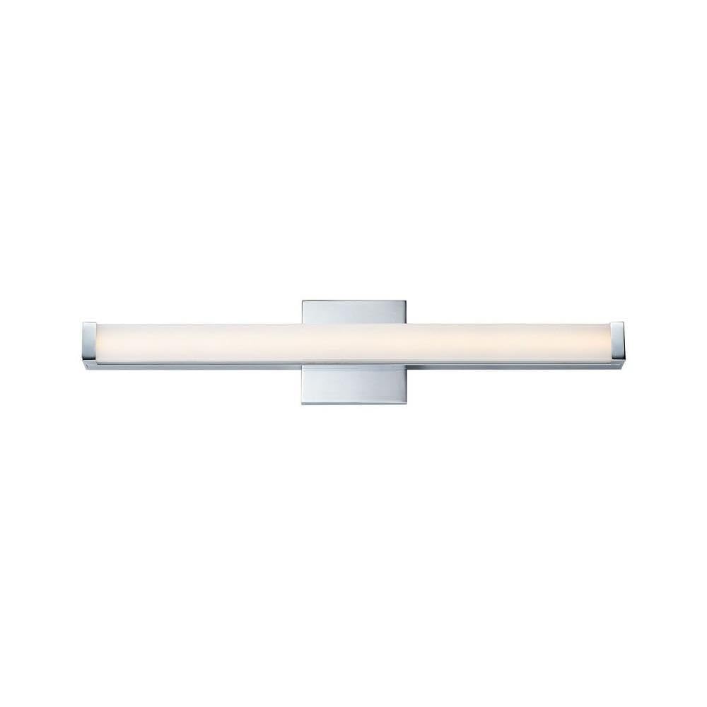 Maxim 52002PC Spec Collection 24 Inch Dimmable LED Bathroom Vanity Light I 3000K I Polished Chrome I Modern Contemporary Light F