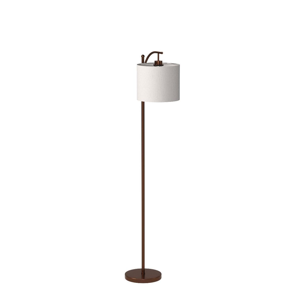 Brightech Montage LED Floor Lamp, Arc Shade, Metal, Oil-Rubbed Bronze, Modern Design for Living Room & Office