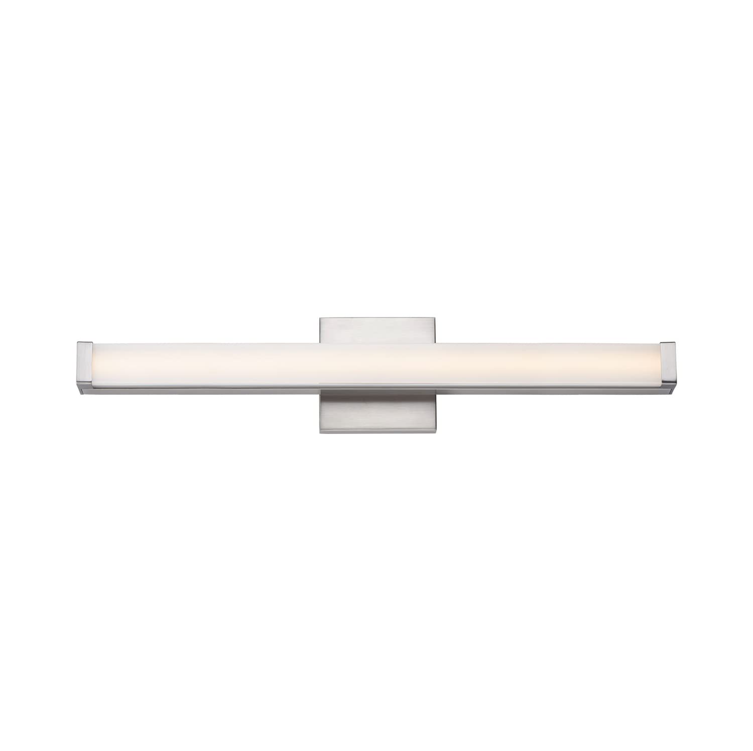 Maxim 52004Sn Spec Collection 30 Inch Dimmable Led Bathroom Vanity Light I 3000K I Satin Nickel I Modern Contemporary Light Fixt