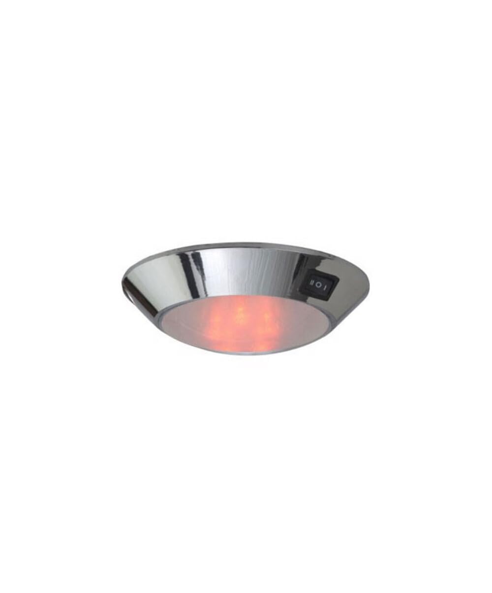 Sea Dog Chrome Plastic Led Dome Light 4'' Day/Night
