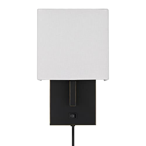 Cal Lighting Wall Lamp, 11.5in Height, Dark Bronze Metal Finish