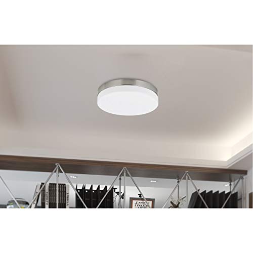 Cal Lighting La-705 Transitional Led Flush Mount In Pewter, Nickel, Silver Finish, 14.00 Inches
