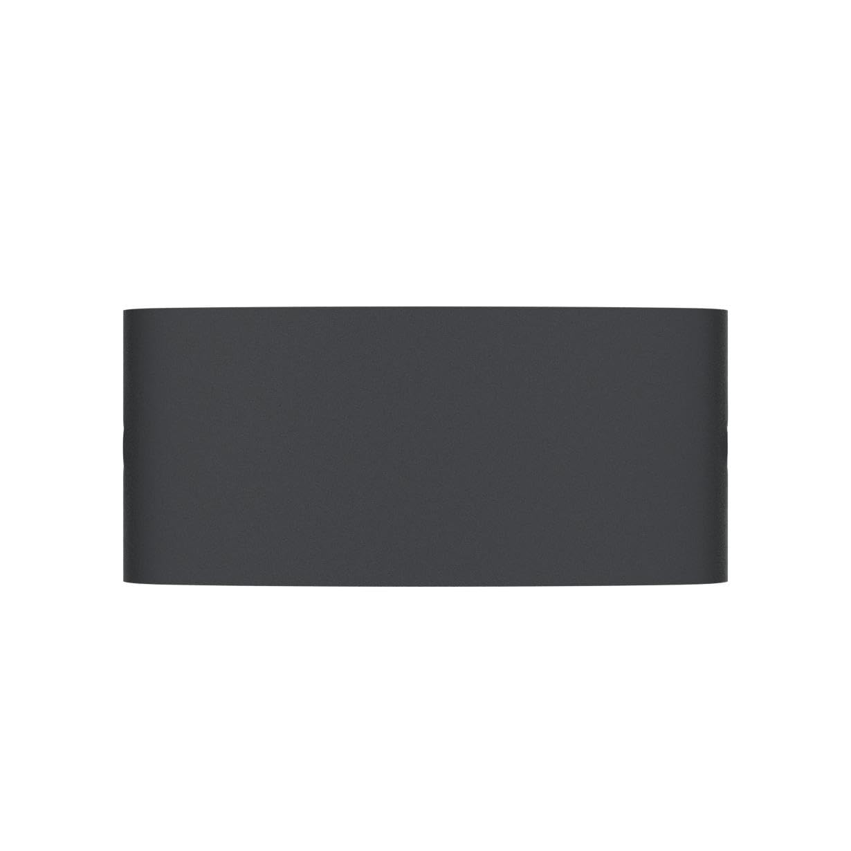 Yosoan Modern Led Ip65 Waterproof Exterior Wall Lamp With Backing Plate, 8W 86V-265V Warm White 3000K Aluminum Indoor Outdoor Surface Mount Rainsafe Matte Black Up Down Porch Staircase Hallway Garage